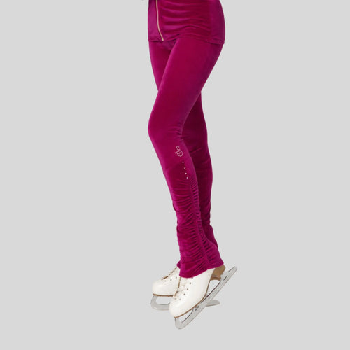 Sagester Velvet Leggings w/Crystal