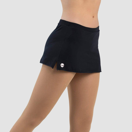 Intermezzo black skirt with side slits 7019