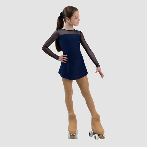Intermezzo Long Sleeve Skating Dress 31725 Navy